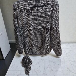 G by Giuliana Black and White Blouse